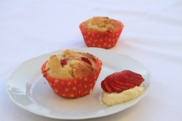 Meyer Lemon Strawberry Muffins