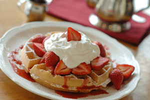 Strawberry Belgian Waffle