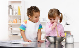 Kids in kitchen