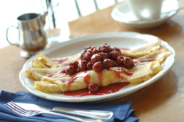 Breakfast Restaurant Photo: Cherry Crepes