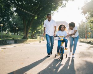 Traditional Family Bike Ride