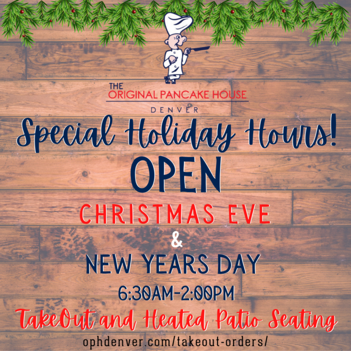 Special Holiday Hours!